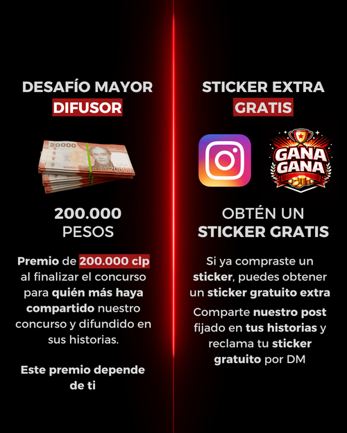 Sticker GANA GANA - Pack Apple